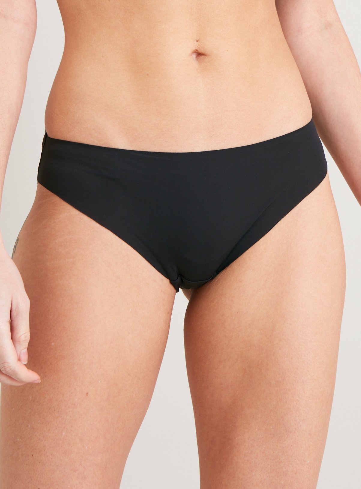 Black, White & Beige High Leg No VPL Knickers 3 Pack 20 - Image 2 thumbnail